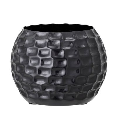 Flower pots - Venla Flowerpot, Black, Metal - BLOOMINGVILLE MULTIBRAND HOUSE