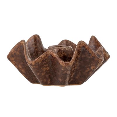 Bougeoirs et photophores - Rameeza Bougeoir, Marron, Grès - CREATIVE COLLECTION