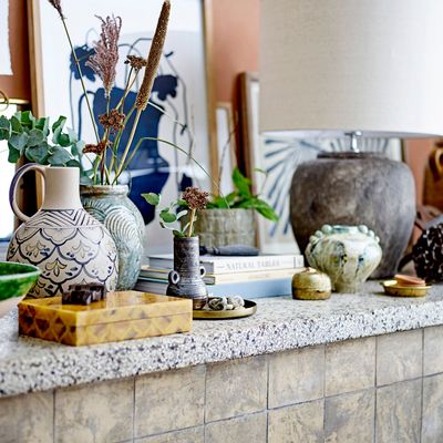 Storage boxes - Limon Box w/Lid, Orange, Resin  - BLOOMINGVILLE MULTIBRAND HOUSE