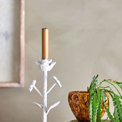 Bougeoirs et photophores  - Ranin Bougeoir, Blanc, Fer  - CREATIVE COLLECTION