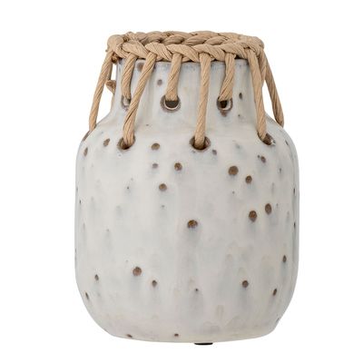 Vases - Janel Vase, Blanc, Céramique - BLOOMINGVILLE MULTIBRAND HOUSE