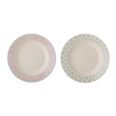 Assiettes au quotidien - Patrizia Assiette à pâtes, Verte, Grès Set of 2 - BLOOMINGVILLE MULTIBRAND HOUSE