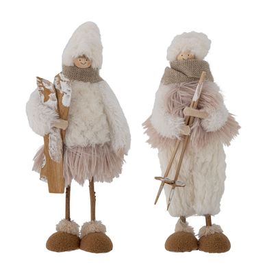 Decorative objects - Sneha Deco, White, Polyester Set of 2 - BLOOMINGVILLE MULTIBRAND HOUSE