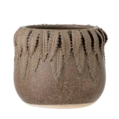 Flower pots - Eloi Flowerpot, Brown, Stoneware - CREATIVE COLLECTION
