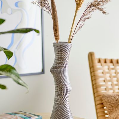 Vases - Raheem Vase, Grey, Stoneware  - BLOOMINGVILLE MULTIBRAND HOUSE
