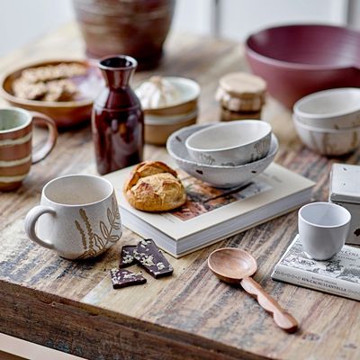 Bowls - Primrose Bowl, Nature, Stoneware Set of 3 - CREATIVE COLLECTION
