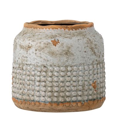 Vases - Apollo Deco Vase, Grey, Terracotta - BLOOMINGVILLE MULTIBRAND HOUSE