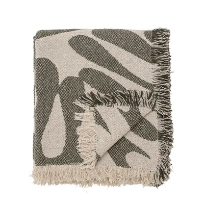 Plaids - Alk Plaid, Verte, Coton recyclé - BLOOMINGVILLE MULTIBRAND HOUSE