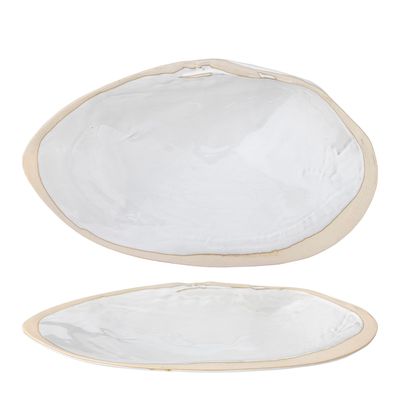 Bowls - Mateo Bowl, White, Stoneware - CREATIVE COLLECTION