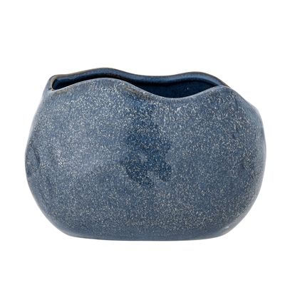 Flower pots - Pennie Flowerpot, Blue, Stoneware - BLOOMINGVILLE MULTIBRAND HOUSE