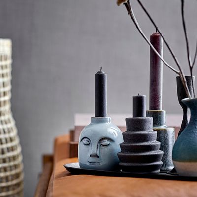 Candlesticks and candle holders - Eliot Candle Holder, Green, Stoneware  - BLOOMINGVILLE MULTIBRAND HOUSE