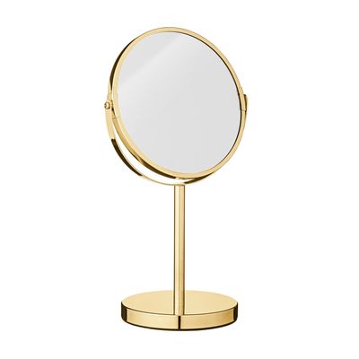 Mirrors - Milde Table Mirror, Gold, Metal  - BLOOMINGVILLE