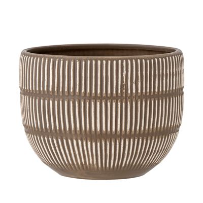Flower pots - Aiva Flowerpot, Brown, Stoneware - CREATIVE COLLECTION