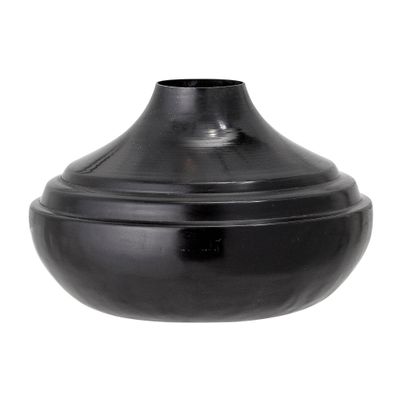 Vases - Mari Vase, Black, Metal - BLOOMINGVILLE MULTIBRAND HOUSE