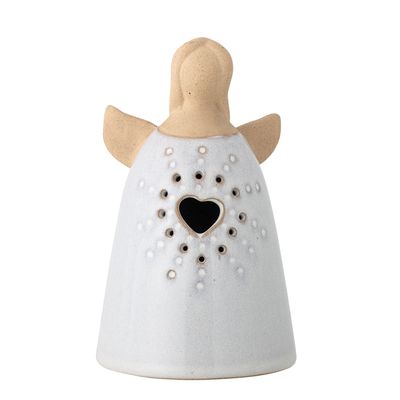 Objets de décoration - Ruth Déco avec lumière, Blanc, Grès - BLOOMINGVILLE MULTIBRAND HOUSE