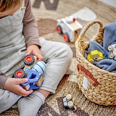 Toys - Vito Toy Car, Blue, FSC® 100% , Pine  - BLOOMINGVILLE MINI