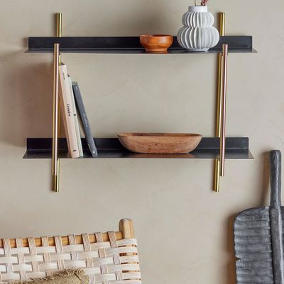 Etagères - Marvin Tablette, Noir, Acier  - BLOOMINGVILLE MULTIBRAND HOUSE