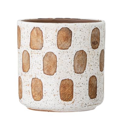 Flower pots - Avo Deco Flowerpot, White, Terracotta  - BLOOMINGVILLE MULTIBRAND HOUSE