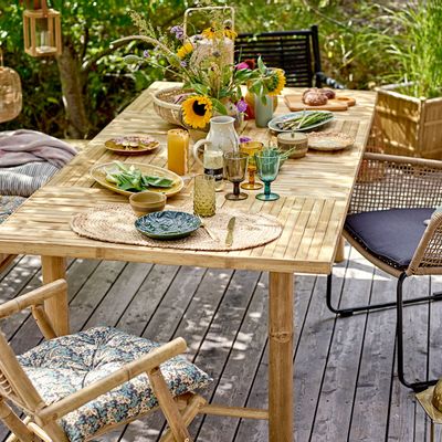 Coussins - Abiha Coussin, Nature, Coton  - BLOOMINGVILLE MULTIBRAND HOUSE