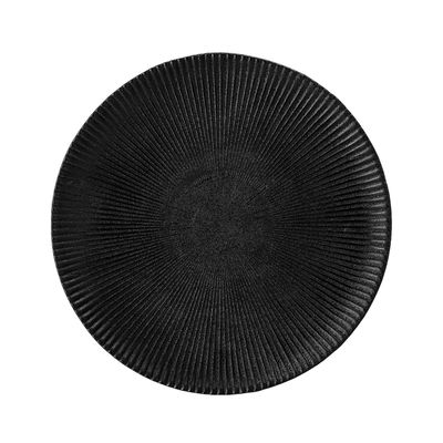 Everyday plates - Neri Plate, Black, Stoneware  - BLOOMINGVILLE