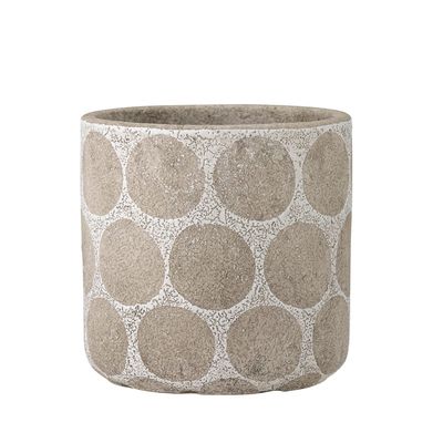 Flower pots - Felan Deco Flowerpot, White, Terracotta - BLOOMINGVILLE MULTIBRAND HOUSE