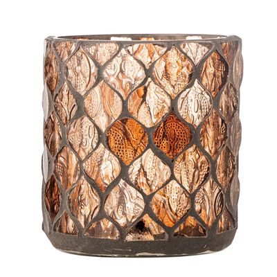 Bougeoirs et photophores - Janice Photophore, Rose, Verre recyclé - BLOOMINGVILLE MULTIBRAND HOUSE