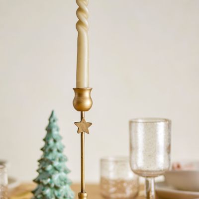 Candlesticks and candle holders - Eloy Candle Holder, Gold, Metal  - BLOOMINGVILLE MULTIBRAND HOUSE