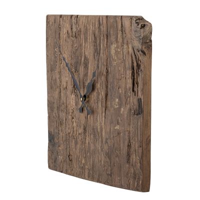 Clocks - Sarai Wall Clock, Brown, Reclaimed Wood  - CREATIVE COLLECTION