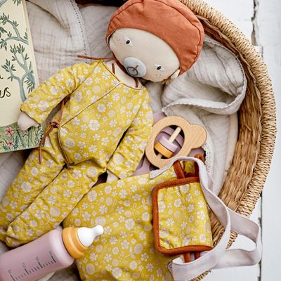 Jouets enfants - Riina Set de jeu, Bébé, Gris, FSC®100%, Beech Set of 4 - BLOOMINGVILLE MINI