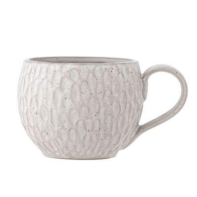 Mugs - Maian Mug, White, Stoneware - CREATIVE COLLECTION