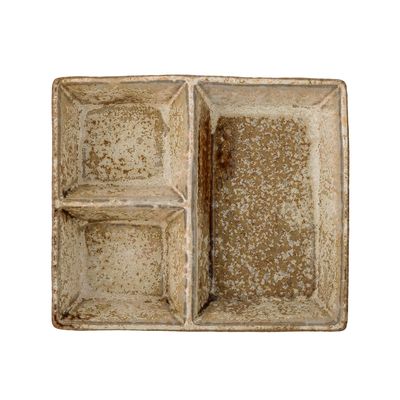 Kitchen utensils - Risa Serving Plate, Brown, Stoneware - CREATIVE COLLECTION