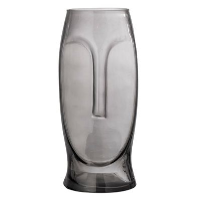 Vases - Ditta Vase, Grey, Glass - BLOOMINGVILLE MULTIBRAND HOUSE