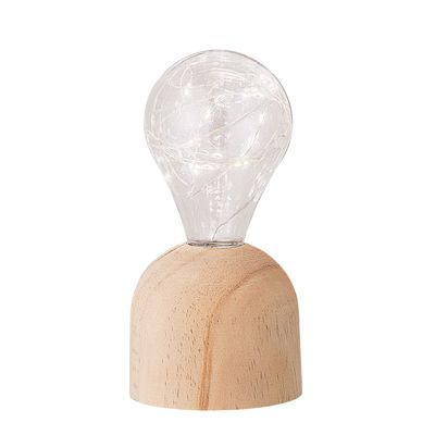Lampes sans fil  - Sandy Portable Lampe, Batterie, Nature, Paulownia  - BLOOMINGVILLE