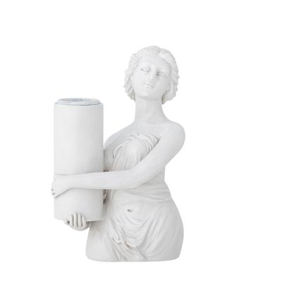 Candlesticks and candle holders - Medea Candle Holder, White, Polyresin - CREATIVE COLLECTION