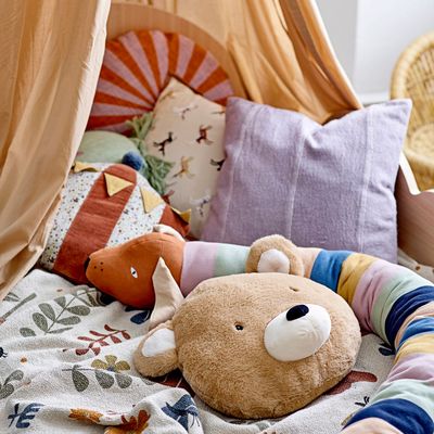 Coussins - Harris Coussin, Marron, Polyester  - BLOOMINGVILLE MINI