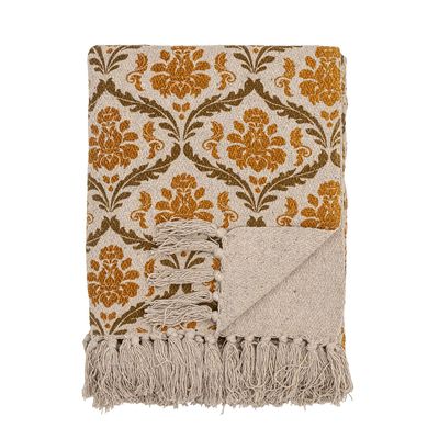 Throw blankets - Hanny Throw, Yellow, Recycled Cotton - CREATIVE COLLECTION