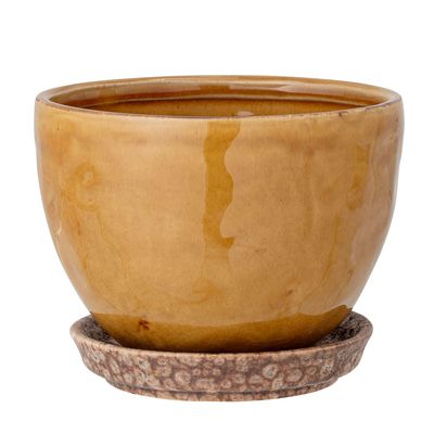 Pots de fleurs - Betje Pot de fleurs pour support, Jaune, Grès - BLOOMINGVILLE MULTIBRAND HOUSE