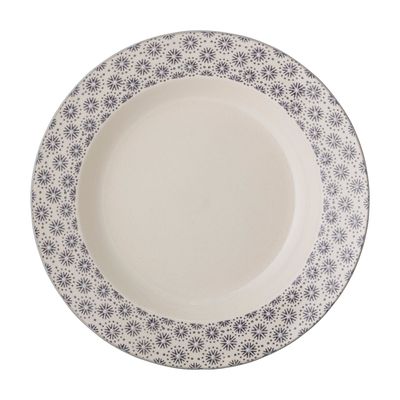 Everyday plates - Elsa Pasta Plate, Grey, Stoneware  - BLOOMINGVILLE