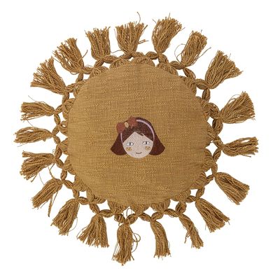 Cushions - Elinna Cushion, Yellow, Cotton - BLOOMINGVILLE MINI