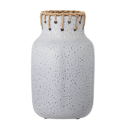 Vases - Janel Vase, Grey, Ceramic - BLOOMINGVILLE MULTIBRAND HOUSE
