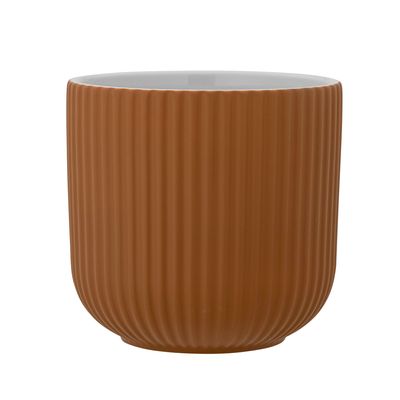 Flower pots - Kamma Flowerpot, Brown, Stoneware - BLOOMINGVILLE MULTIBRAND HOUSE