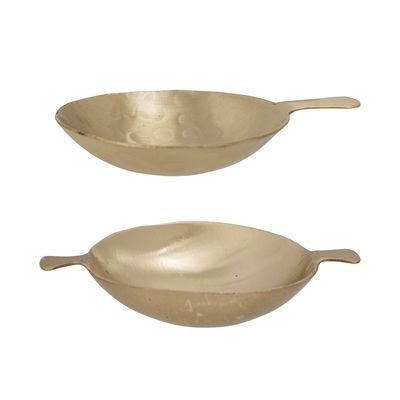 Bowls - Hugin Bowl, Gold, Brass Set of 2 - BLOOMINGVILLE MULTIBRAND HOUSE