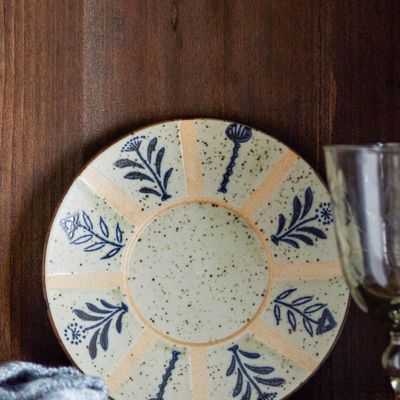 Everyday plates - Leonie Plate, Blue, Stoneware  - CREATIVE COLLECTION
