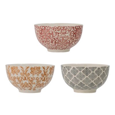 Bols - Genia Bol, Marron, Grès Set of 3 - BLOOMINGVILLE MULTIBRAND HOUSE