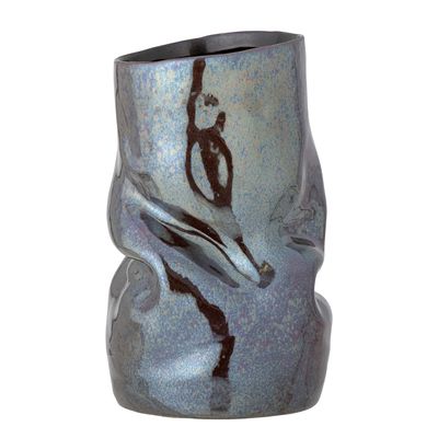 Vases - Apio Vase, Black, Stoneware - BLOOMINGVILLE MULTIBRAND HOUSE