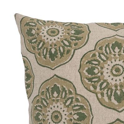 Cushions - Nicolina Cushion, Green, Linen  - CREATIVE COLLECTION