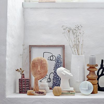 Decorative objects - Indo Deco, White, Cement  - BLOOMINGVILLE MULTIBRAND HOUSE