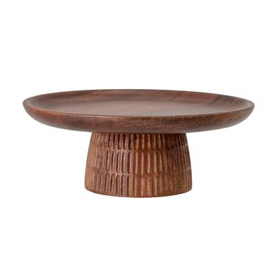 Trays - Loisa Cake Tray, Brown, Acacia - BLOOMINGVILLE MULTIBRAND HOUSE