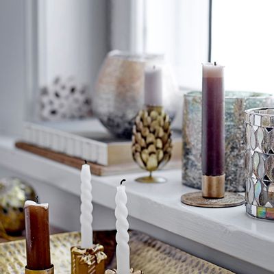 Candles - Twist Candle, White, Parafin Pack of 12 - BLOOMINGVILLE MULTIBRAND HOUSE