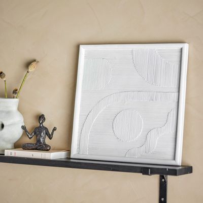 Autres décorations murales - Patina Déco murale, Blanc, Polyrésine  - BLOOMINGVILLE MULTIBRAND HOUSE